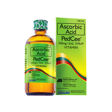 PEDCEE SYRUP Ascorbic Acid 500mg / 5mL Syrup 120mL price in the ...